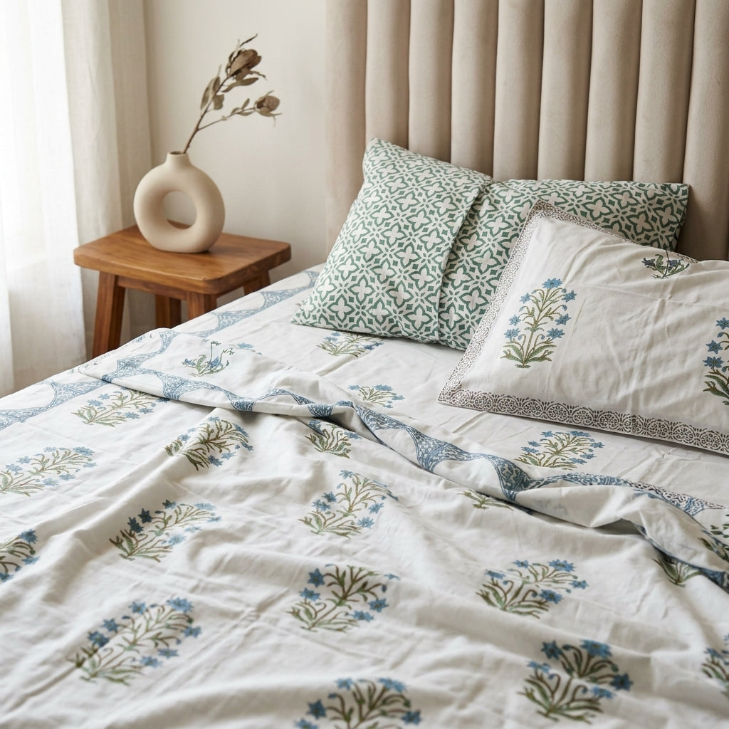 bedding view with bedsheet