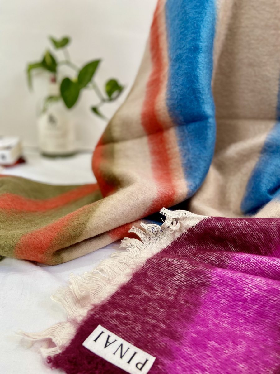 Wool Blend Throw - Multicolour - Image 2